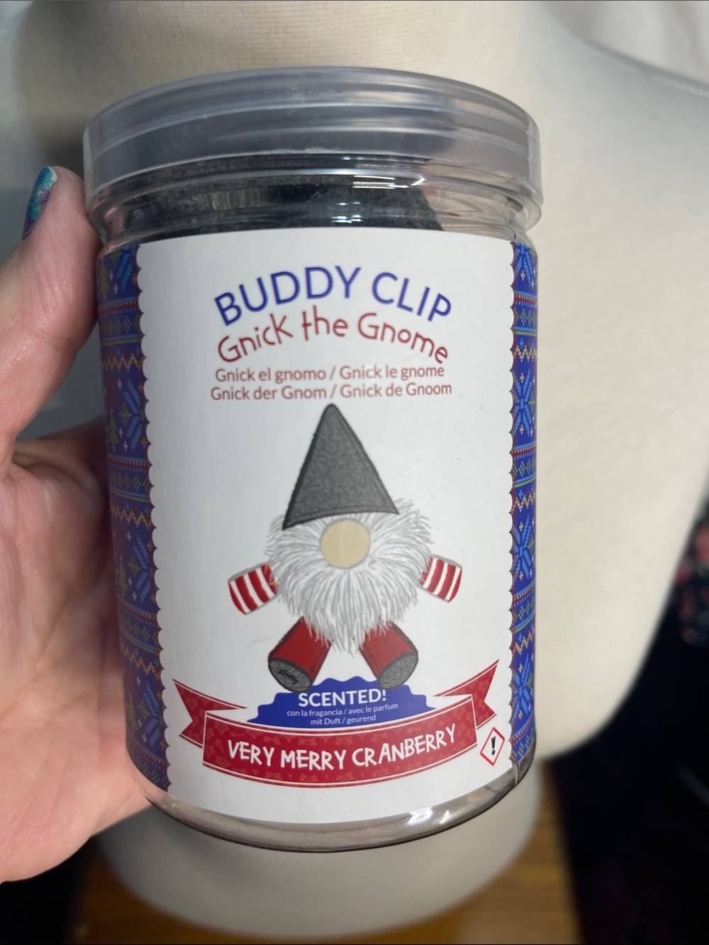Scentsy Buddy Clip Gnick the Gnome Scented Candle - Very Merry Cranberry
